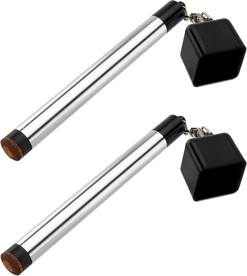TRINKA 2 Pcs Pool Chalk Holder for Billiards, 2 in 1 Portable Pool Snooker Chalk Holder Billiard Cue Tip Pricker Prep Tool, Pool Table Accessory - Image 1
